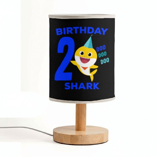 Baby Shark 2nd Birthday - Baby Shark Song Gifts Fabric Lamps