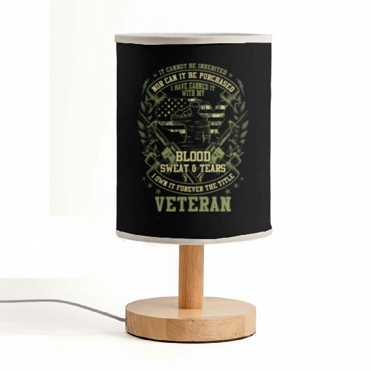 US Army Veterans Fabric Lamps