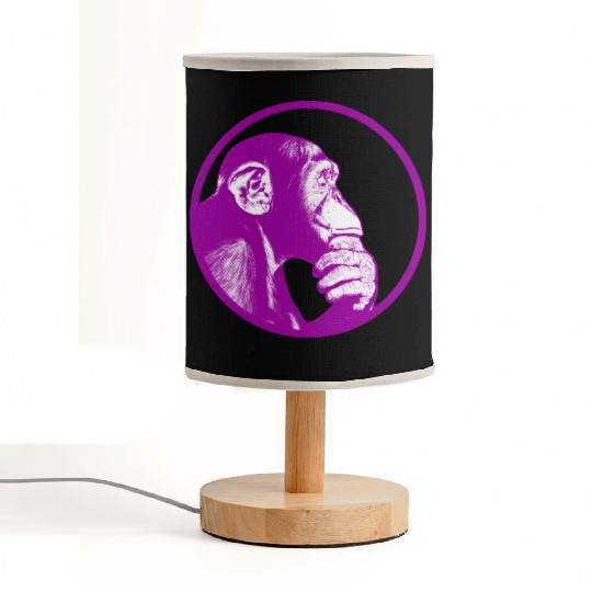 Think of monkey chimpanzee Fabric Lamps