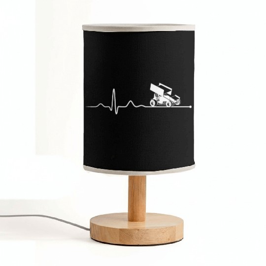 SPRINT CAR RACING Sprint Car Racing Heartbeat Fabric Lamps