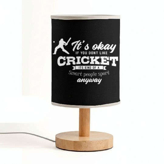 Cricket Team Gift Funny Cricket Player Fabric Lamps