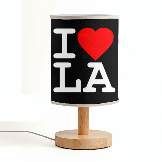I Love LA Los Angeles Fabric Lamps
