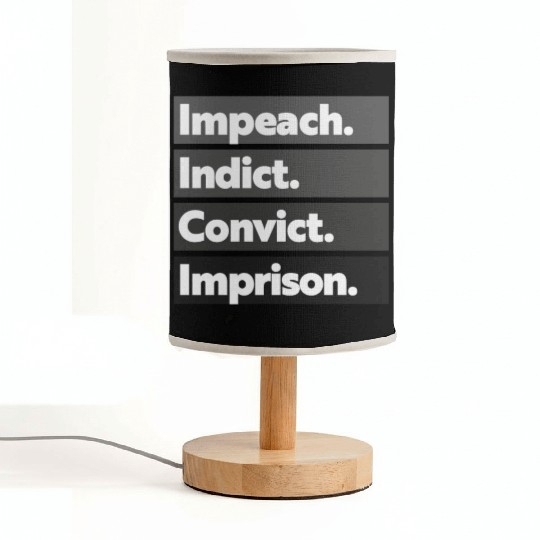 Trump Impeach, Anti Trump Protest Fabric Lamps