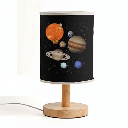 realistic Solar System planet Outer Space Explorer Fabric Lamps