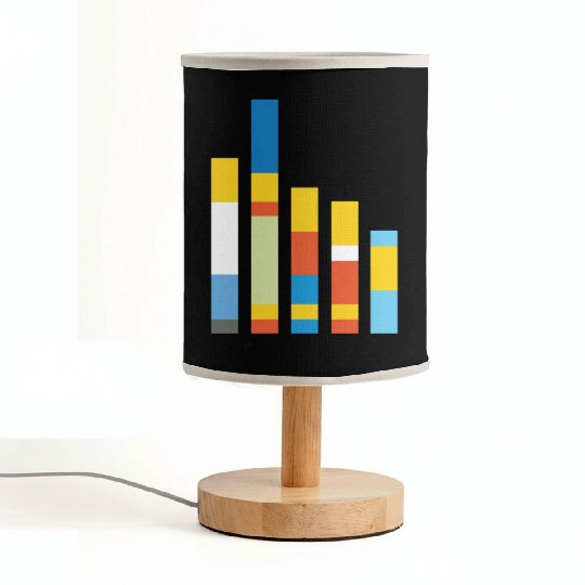 Cool yellow blocks Fabric Lamps