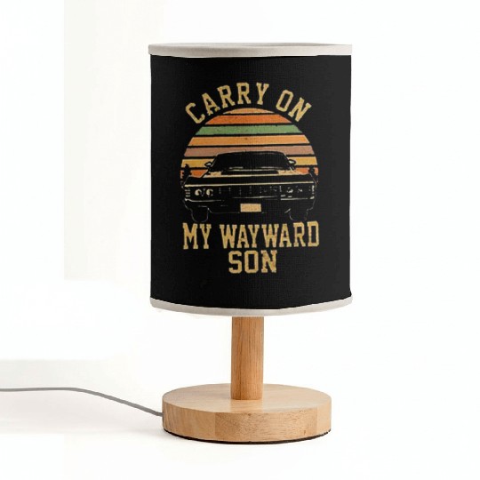 Supernatural Vintage Fabric Lamps Carry On My Wayward Son