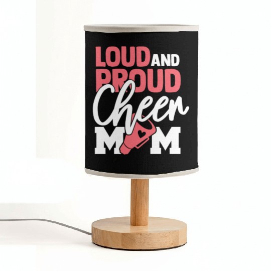 Cheer Mom Gift Loud and Proud Cheerleading Mom Fabric Lamps