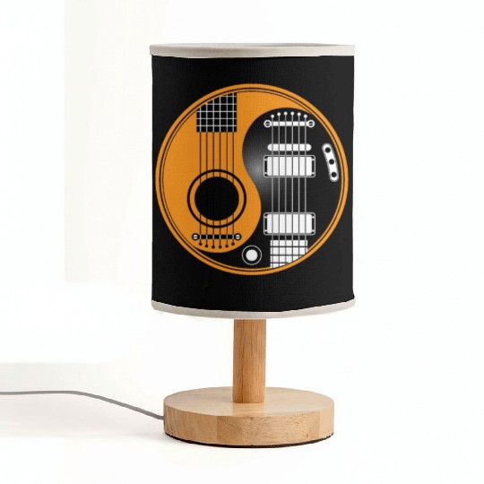 Guitar Ying Yang Fabric Lamps