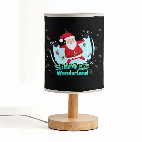 Christmas Santa Claus Winter Cold Sliding Xmas Fabric Lamps