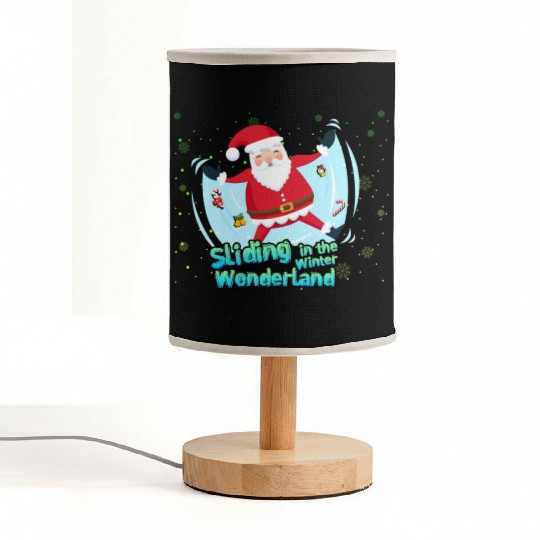 Christmas Santa Claus Winter Cold Sliding Xmas Fabric Lamps