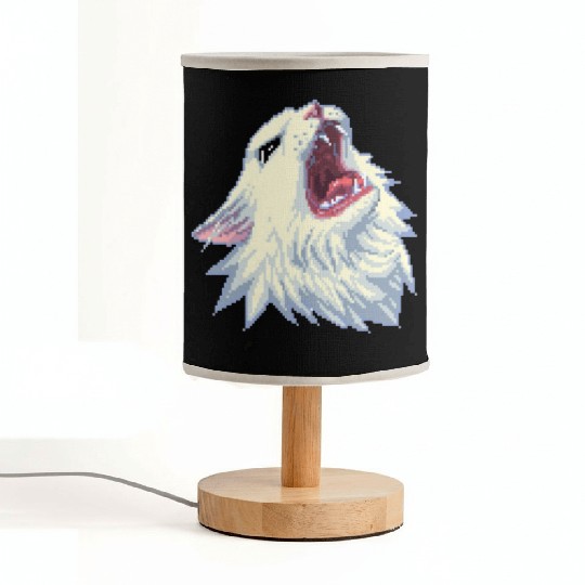 8 bit Screamin Thurston the Cat meme 2 Fabric Lamps