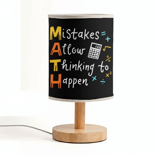 Math Teacher Fabric Lamps