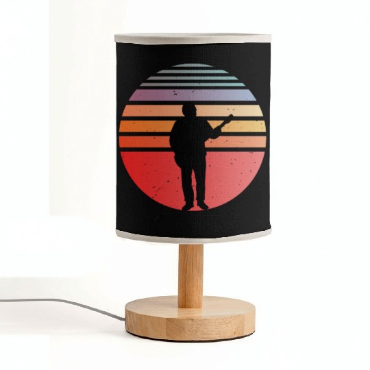 Guitar Player Fabric Lamps