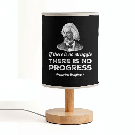 Progress Black History Frederick Douglass Quote Fabric Lamps