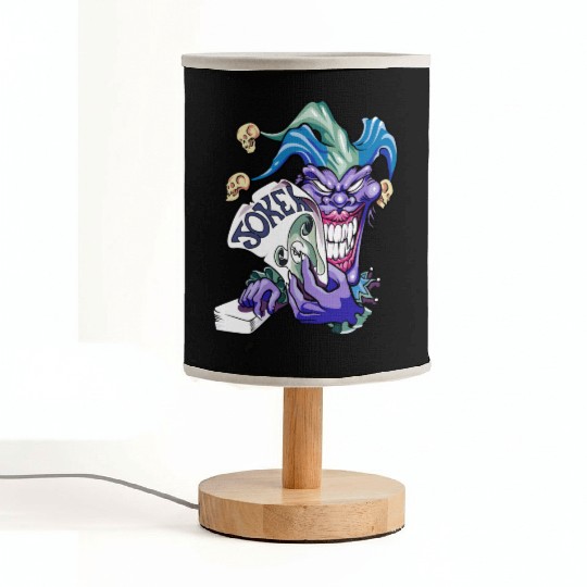 Joker with cards Fabric Lamps