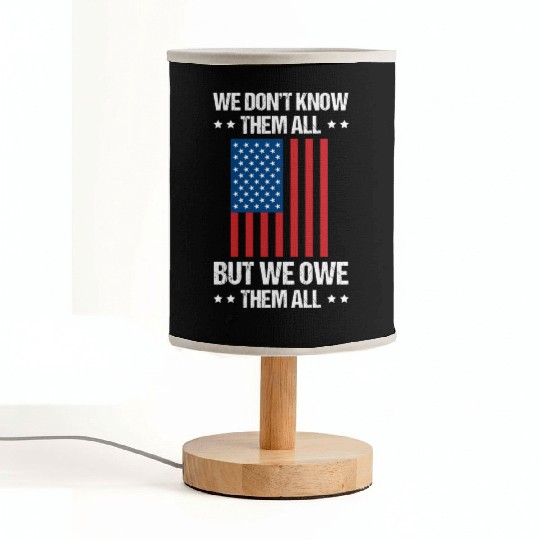 Memorial Day Veterans Day USA U.S. Army America Mi Fabric Lamps