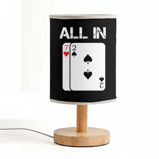 Poker Card Game All In Gift Poker Player 7 2 Fabric Lamps