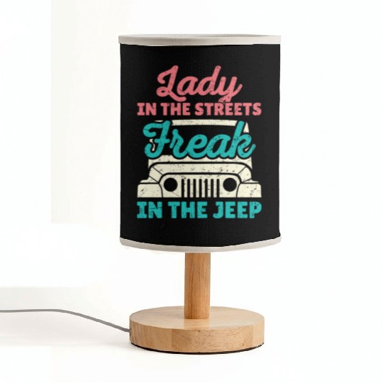 Lady in the Streets Freak in the Jeep Fabric Lamps