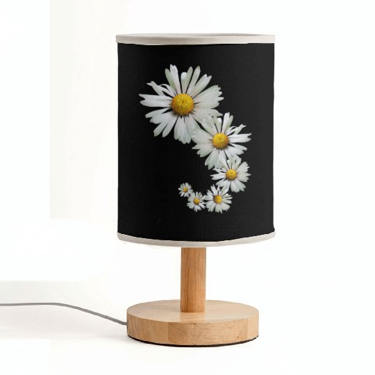 wonderful daisy flowers, blooming daisies, blooms Fabric Lamps