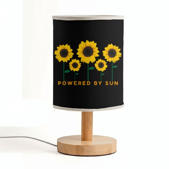 Sunflower Powered By Sun Summer Gift Idea Fabric Lamps