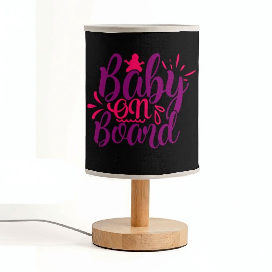 Fabric Lamps of maternity baby on board gift humor fun