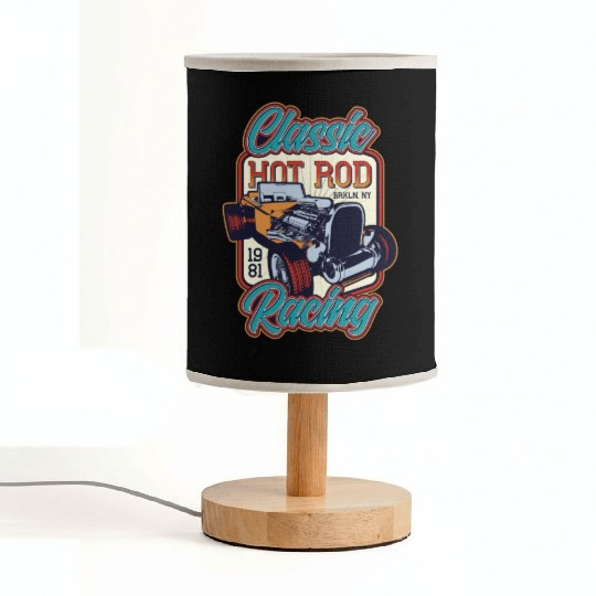 Classic Hot Rod Racing Fabric Lamps