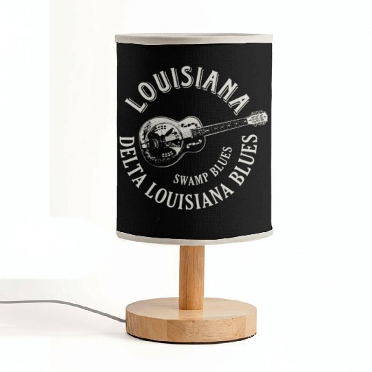 Louisiana Delta Blues Swamp Blues Guitar Fabric Lamps