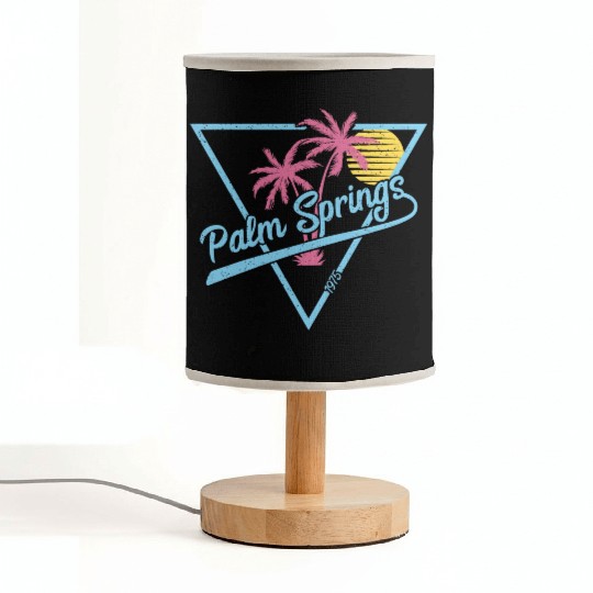 Palm Springs Vintage Retro 1975 Fabric Lamps