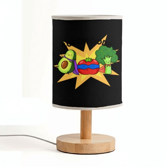 Superfoods Cute Vegetable Pun Fabric Lamps