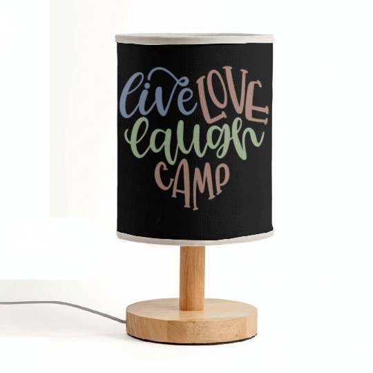 Live Love Laugh Camp RV Fabric Lamps