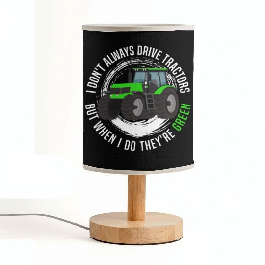 Green Tractor Fabric Lamps