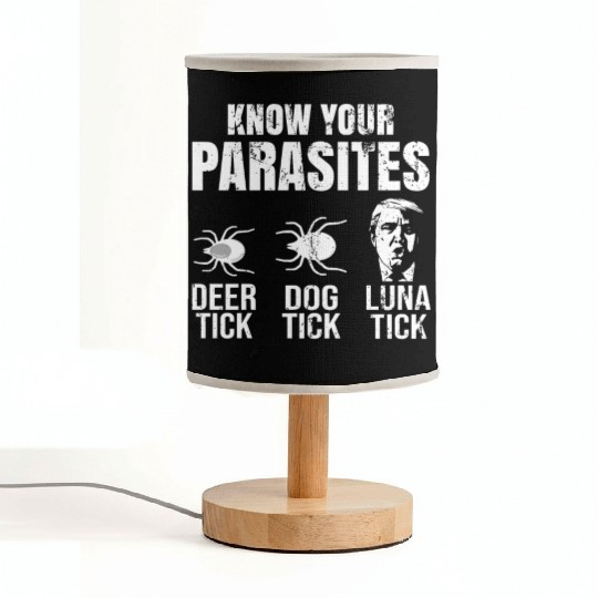 Know Your Lunatic- Funny Anti Trump Fabric Lamps
