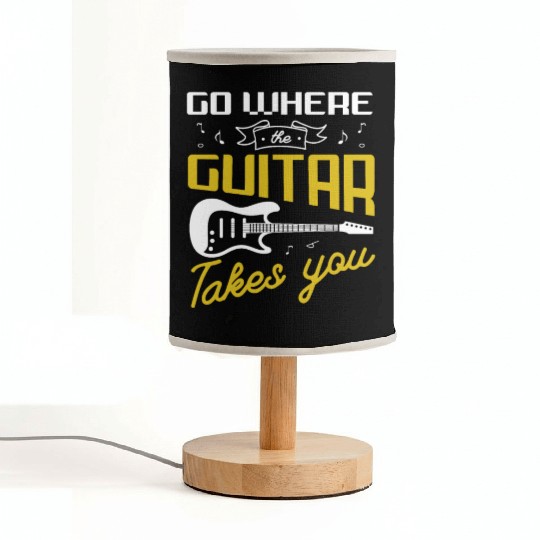 Guitar Design for a Guitar player Fabric Lamps