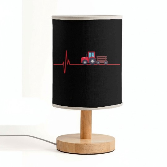 Tractor heartbeat farmer tractor farmer Fabric Lamps