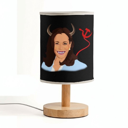 Trump kamala harris monster communist Fabric Lamps