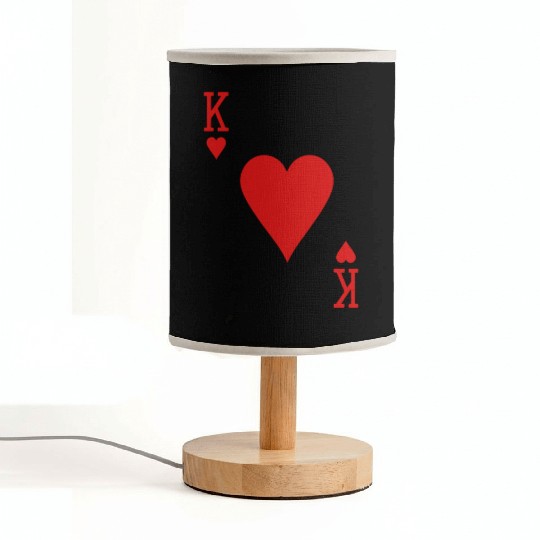 King of Hearts Halloween Costume Fabric Lamps