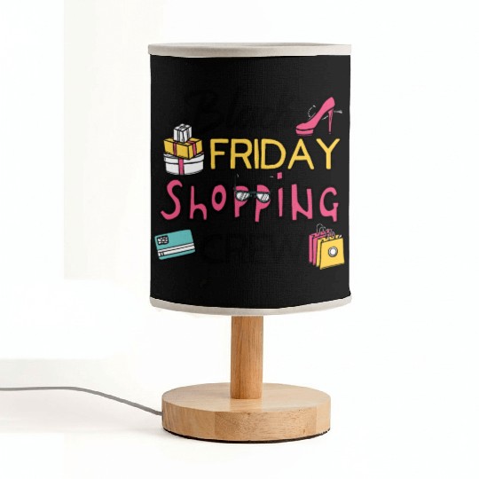 Holiday Shopping Black Friday Shopping Crew Funny Fabric Lamps