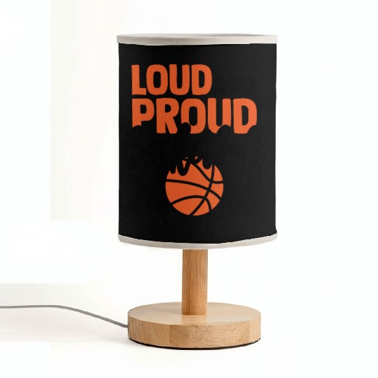 Loud And Proud Basketball Mom Fabric Lamps