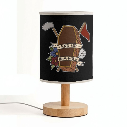 Golf coffin Golf ball End up in a whole Fabric Lamps