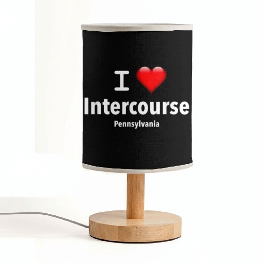 I Love Intercourse Pennsylvania Fabric Lamps