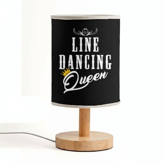 Line Dancing Cowgirl Queen Line Dance Woman Fabric Lamps