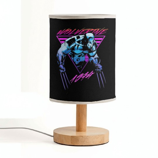 M-a-r-v-e-l W-o-l-verine Neon Retro Logan Graphic Fabric Lamps