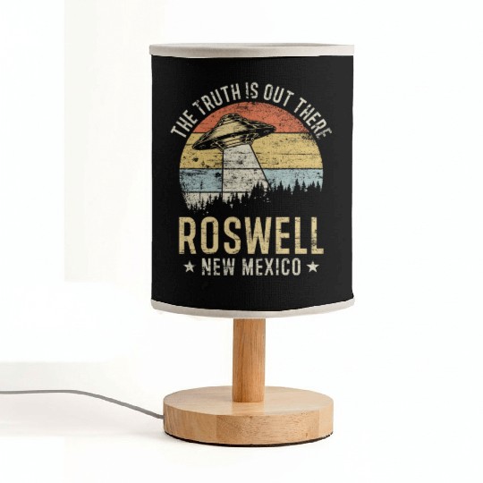 Roswell New Mexico UFO Alien Fabric Lamps