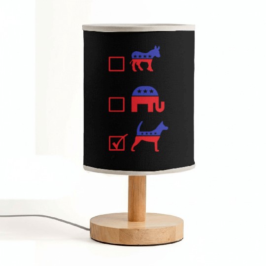 Republican Dog Voting Ballot Paper Democrat Fabric Lamps