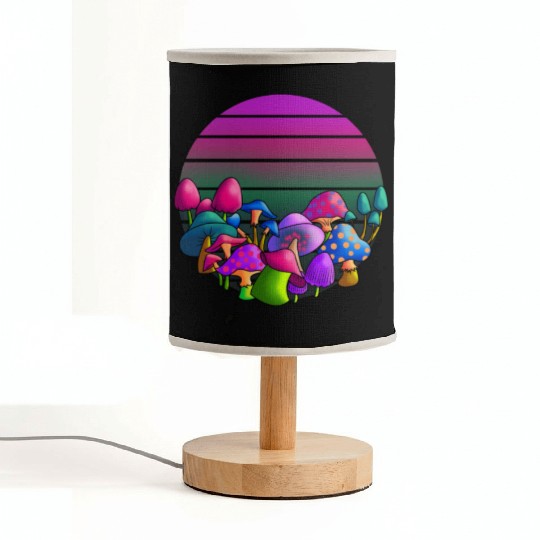 de and Seek Challenge Accepted Fungi Mushroom Fabric Lamps