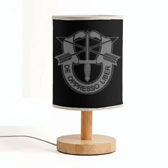 Us Special Forces De Oppresso Liber Chest Grey Fabric Lamps
