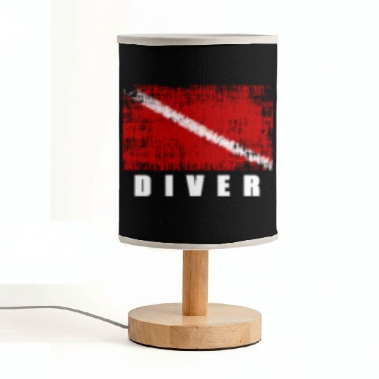 Pure Mini Diver Flag - Divers and Scuba Diving Fabric Lamps