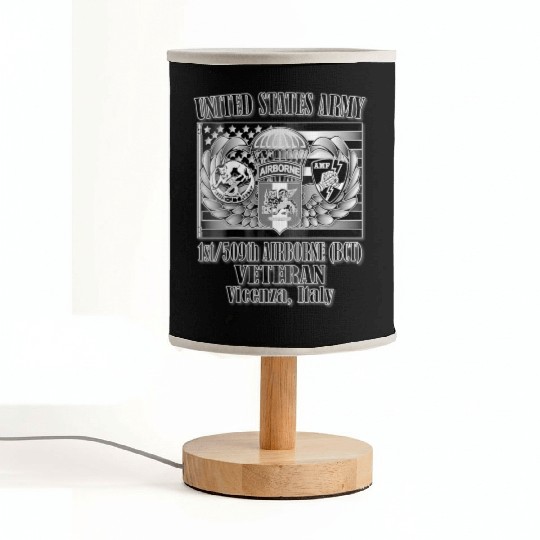 1 509th Airborne BCT Veteran Back Design Fabric Lamps