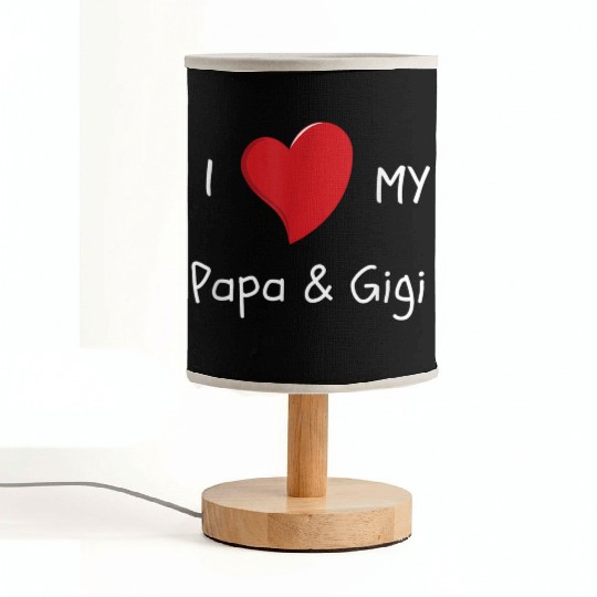 I Love My Papa Gigi Fabric Lamps