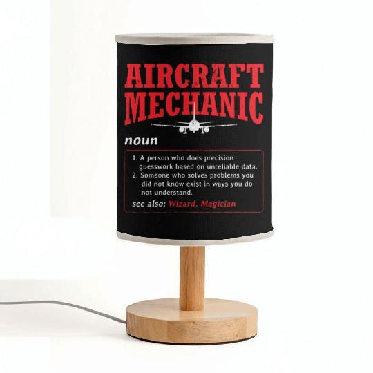 Mechanic Aircraft Aircraft Mechanic Fabric Lamps